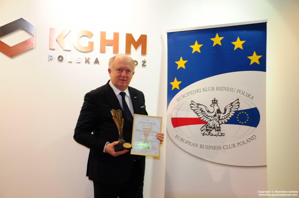 Pan Herbert Wirth z Nagrodą Europejskiego Klubu Biznesu Polska ENTREPRENEUR MAGNUS (WYBITNY PRZEDSIĘBIORCA).