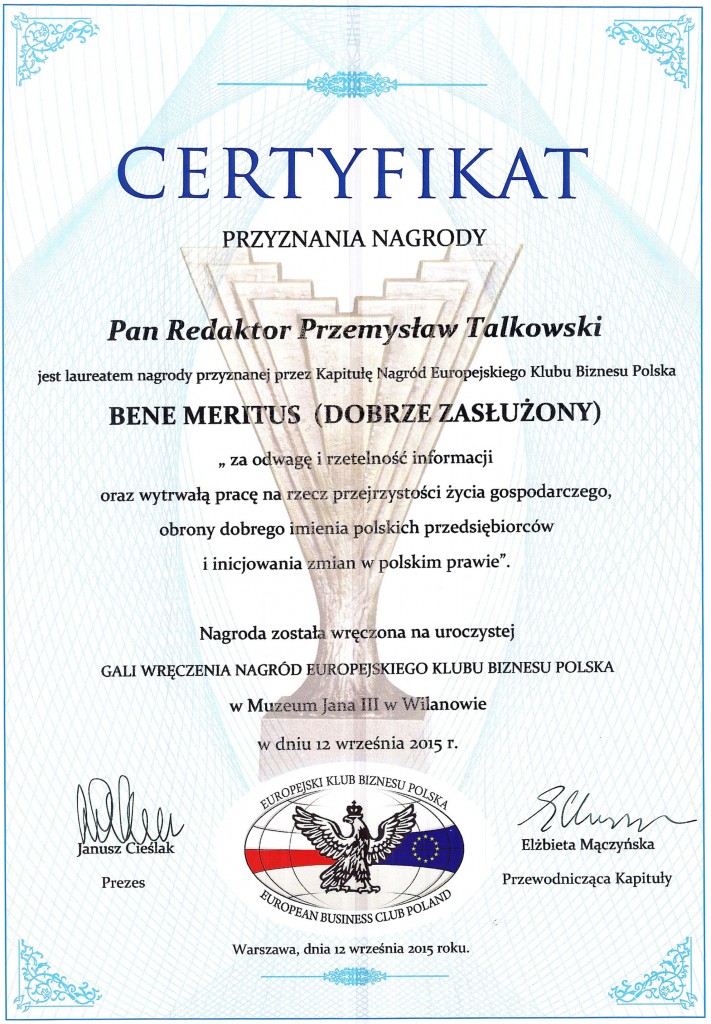 Certyfikaty Nagród EKB Polska 2015 007