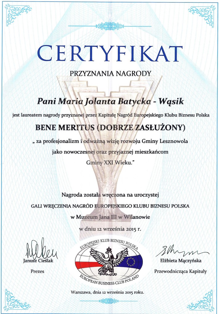 Certyfikaty Nagród EKB Polska 2015 009