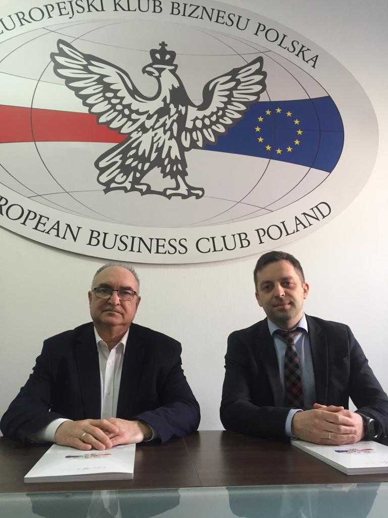 Mr. Krzysztof Walendziewski, Vice President of the Management Board of the European Business Club Poland, and Mr. Oleksandr Ruzhytsky, a member of the management board of the Kiev law firm "EVERLEGAL".